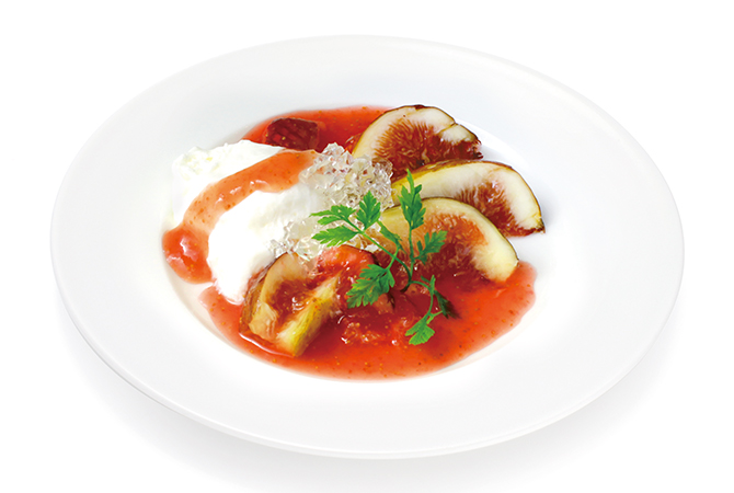 ダンジュプレート,デザートメニュー,いちじく