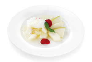 安積店限定メニュー・季節のヨーグルトダンジュ「ラ・フランス」が登場！