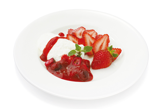 ダンジュプレート,デザートメニュー,いちご
